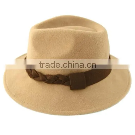 Fashion Wool Felt Fedora Hat for men and women