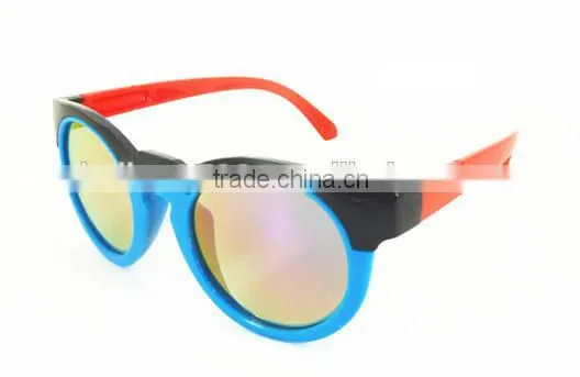 2015 Hot Selling Plastic Custom Mirror Lens Children Sunglasses