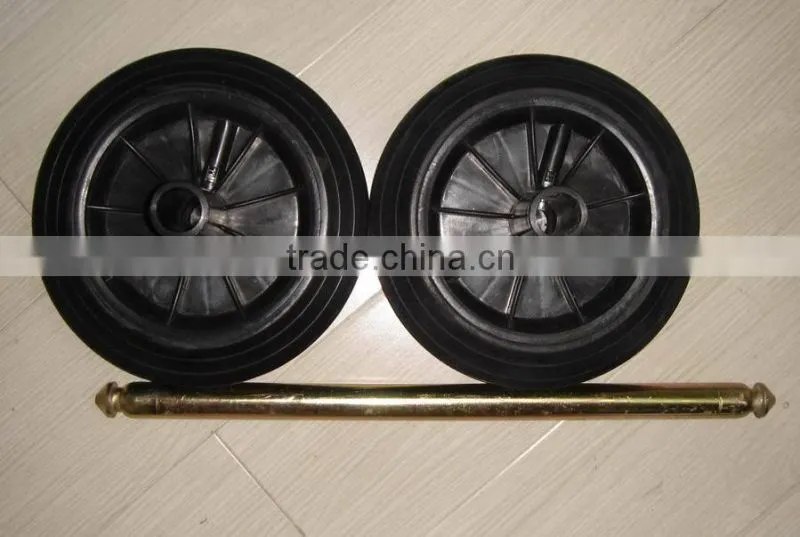Rubber wheels 8 inch for waste bin wheel for trash bin