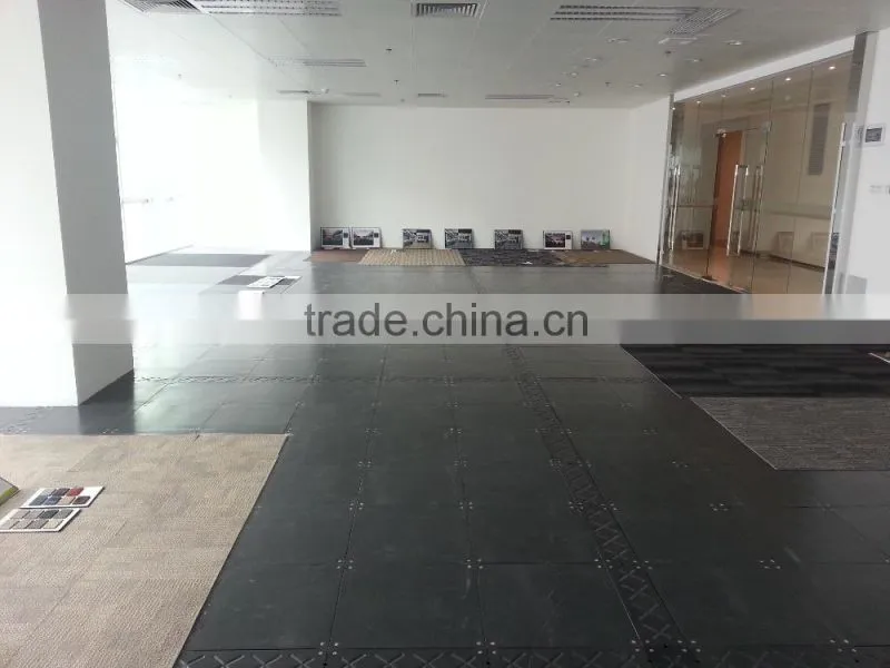 OA bare steel raised floor use for office building and put carpet on top