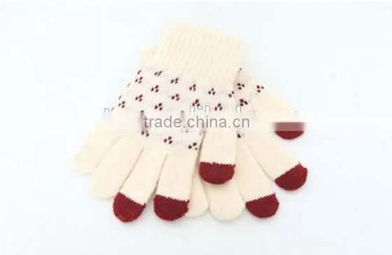 Unisex Wool Knitted Fingertips Touch Screen Gloves