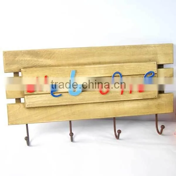 Household sundry wall mounted hooks wood hooks for sale