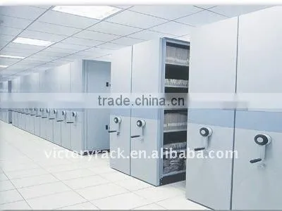 Mobile filing shelves rack,movable file compactor ,filing shelves rack,Suitable for museum, chancery, library, hospital and bank