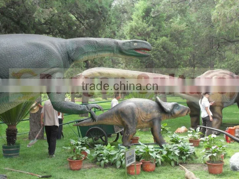2014 New amusement park realistic dinosaur sculpture for sale