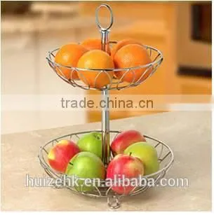 Round-Shaped metal wire fruit basket