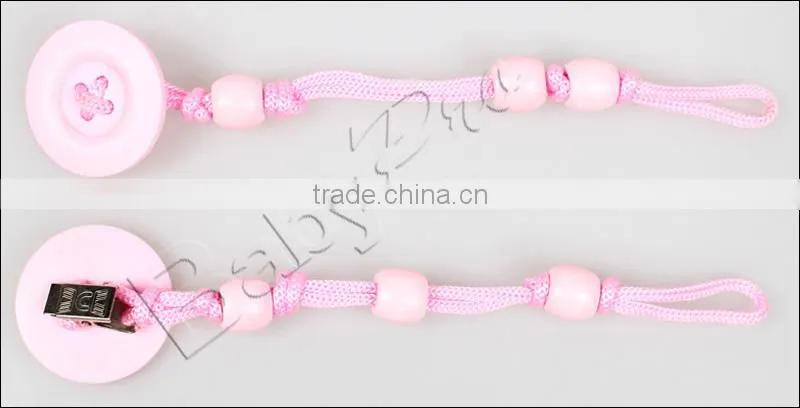 2015 New DIY Baby Products High Quality Cute Silicone Pacifier Holder Ring