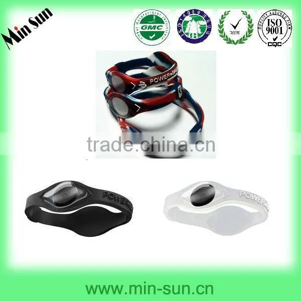 Factory price ,Fast shipping custom Logo silcone ion power bracelet