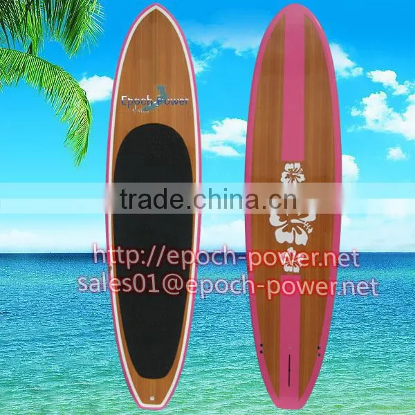 nice design shape 12'6'' bamboo construction racing board