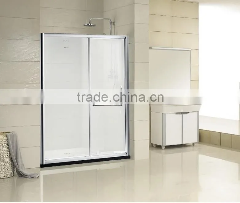 Good quality and low price sliding tough glass corner shower room