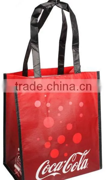 PP lamination Bag Reusable promotional bag Non-Woven Shopping Bag with full printing