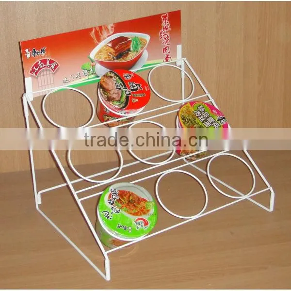counter top fast noodle display stand
