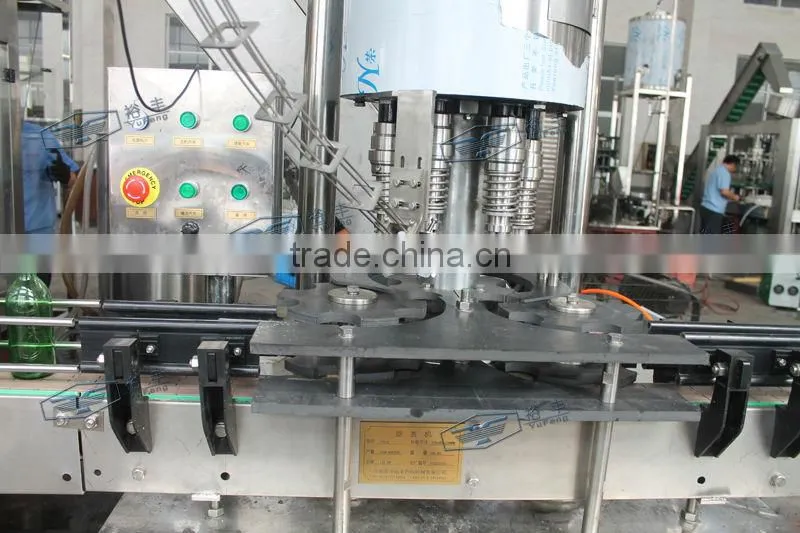 Plastic screw cap sealing machine