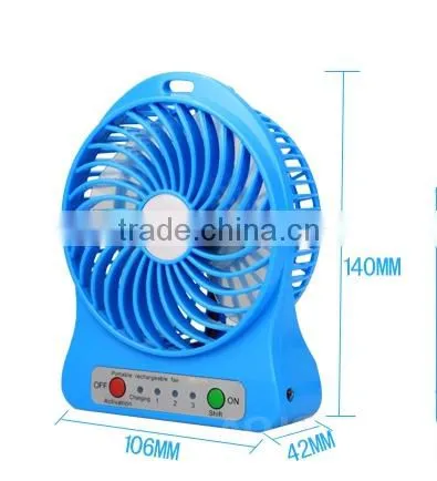 Home appliances portable handheld usb rechargeable battery charger table mini fan