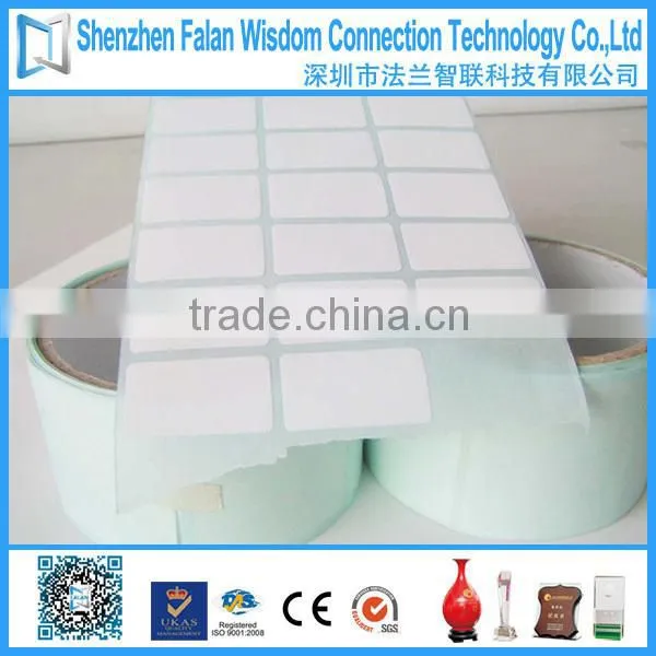 Factory blank thermal label roll for barcode printing