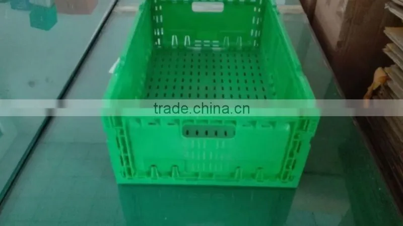 2016 PP Good quality hot sale plastic foldable crate for apples and orange and all kinds fruits