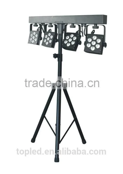 T-bar/Stand/Carrying Bag/Footswitch 4 Par System RGB 28x3W LED Stage Light