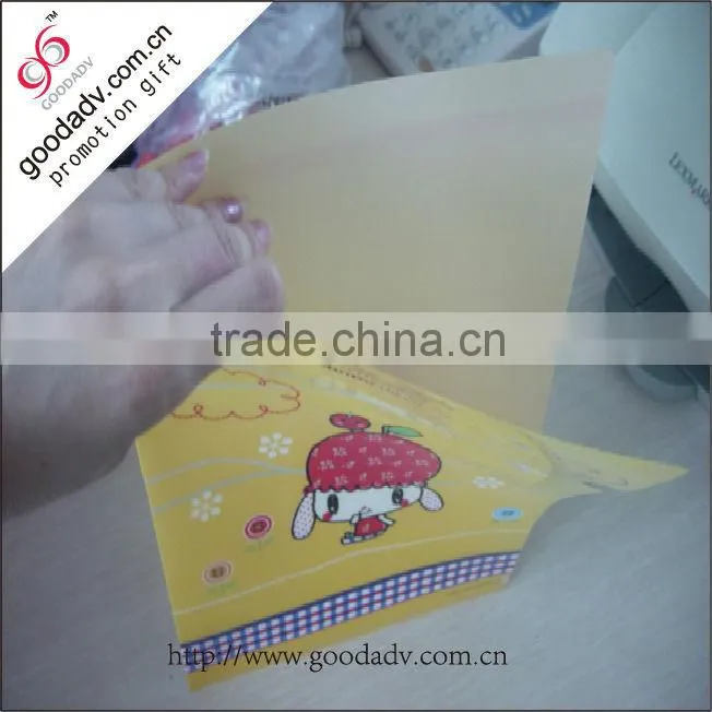 A4 black one side factory customized printing pp folder a4