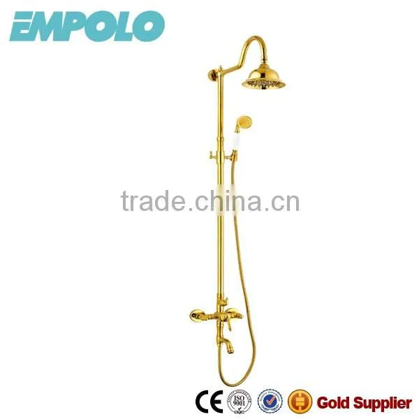 Antique Golden Finished Brass Hot and Cold Shower Mixer 8110G
