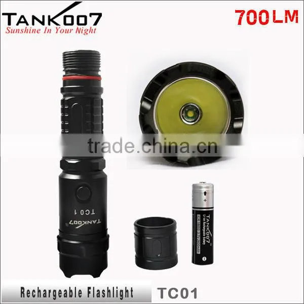 TANK007 500w high power led high power led 15w Rechargeable LED Flashlight