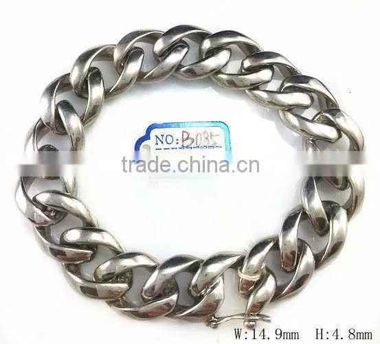 B085 stainless steel loop bracelet for men