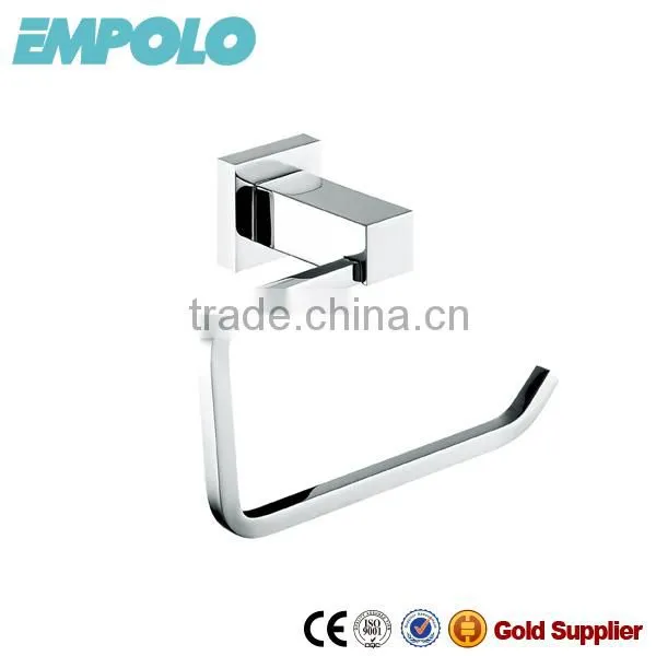 Wall Mount Brass Paper Holder Square Bathroom Toilet Paper Rail 93003