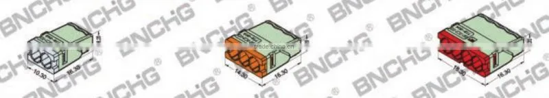 2016 new design equivalent wago 2273-204 4pin connector cable for cctv camera cable in stock