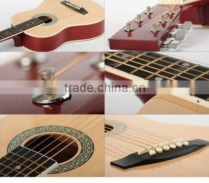 Best Quality Eco-Friendly Unique Design Solid Wood Acoustic Guitar