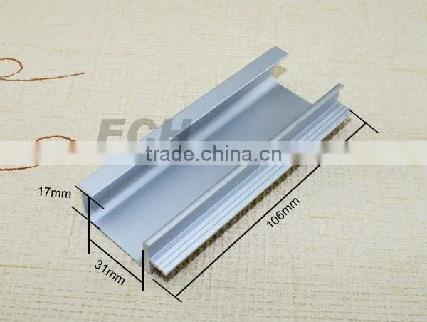 black anodized aluminum extrusion profile