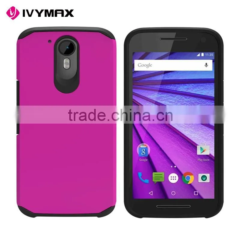 Top sale wholesale hybrid combo case for Motorola Moto G4 Plus