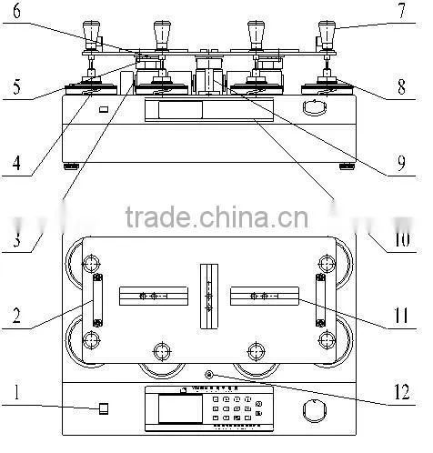 ISO 12947 Fabric Martindale Abrasion and Pilling Testing Machine