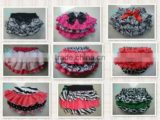 Fashion Design cute multicolor chevron print satin bloomer for kids
