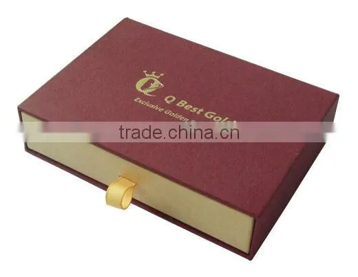 Manufacturer Customized Paper Sliding Drawer Box with Logo and Divider