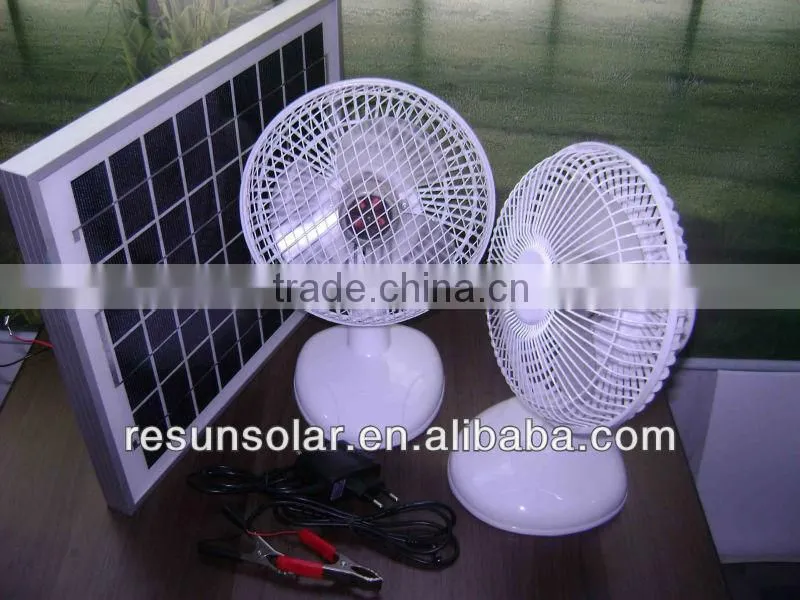 New design 12v 12w solar dc fan/ solar table fan with pure copper motor