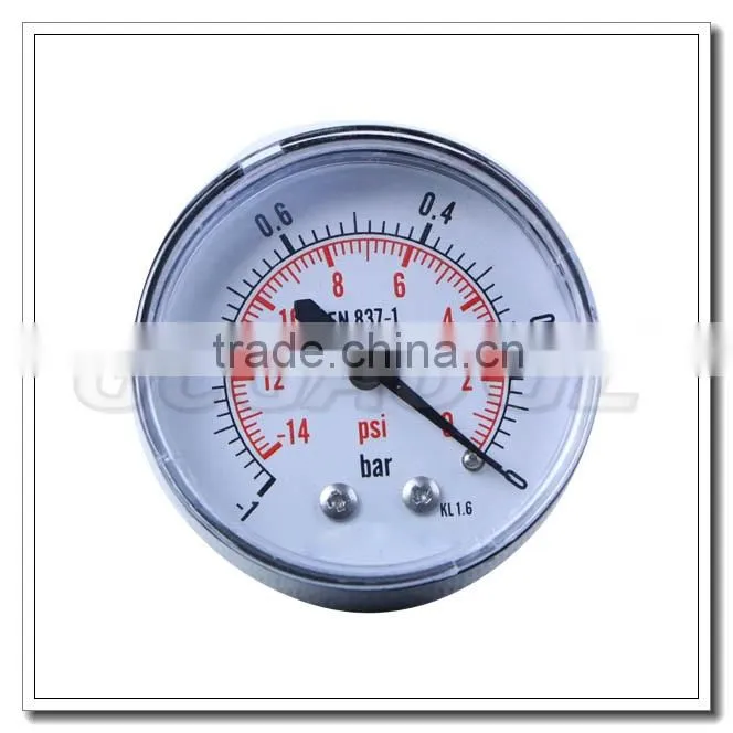 High quality bottom or back connection negative pressure gauge manufacturer