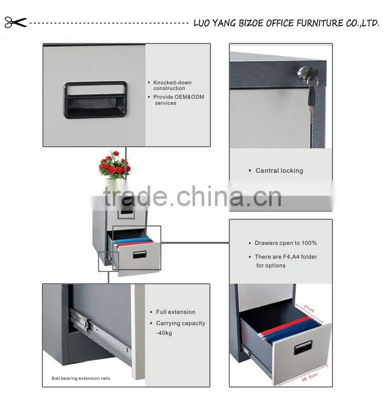 School furniture kd small 2 drawer filing cabinets