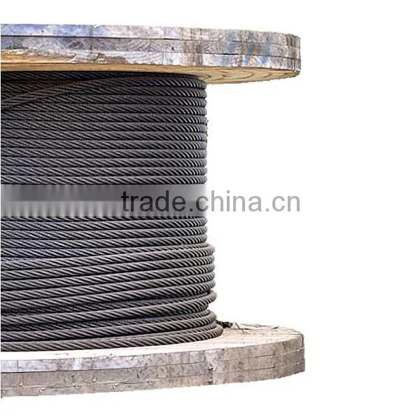 galvanized steel Wire Rope DIN3058 6X19(S)+FC