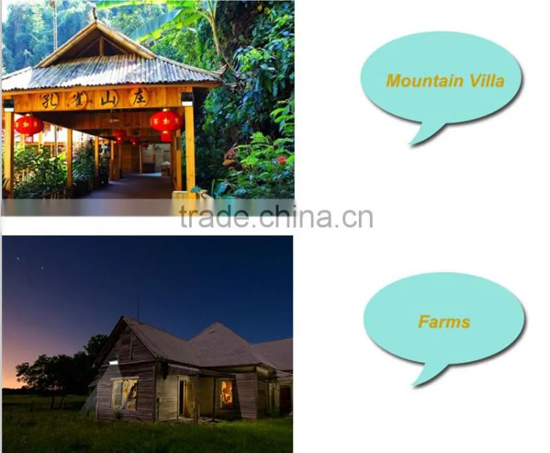 Original factory solar panel wall light with 2200mAh battery