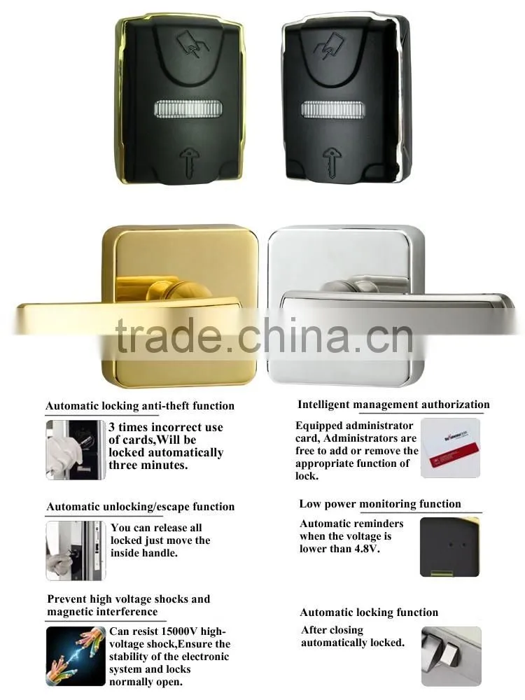 low price card security electric handle safe digital hotel smart keyless rfid locker lock