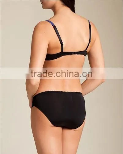 new style women unpadded lace bra hipster panty lingerie set