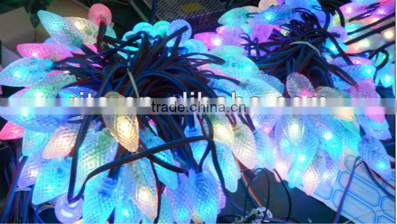 128 node LED pixel string ;DC12V input,IP68;TM1804IC;with C9 cover