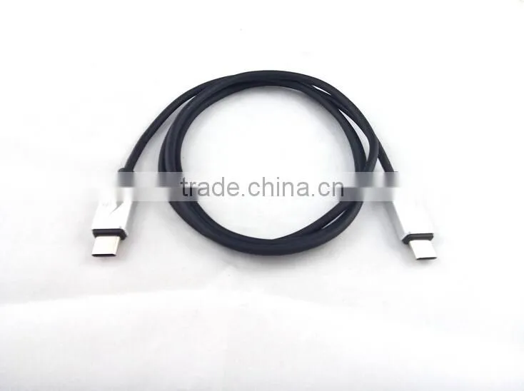 2015 Hot sale USB 3.1 TYPE C Male to USB 3.1 TYPE C Male Slim White Cable