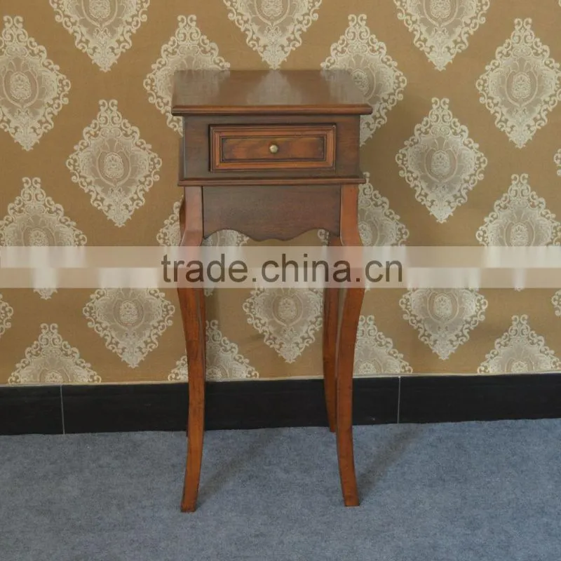 Excellent design good quality modern decoration wood carved bedside table with drawer