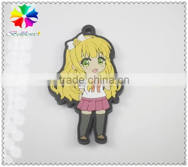 custom your pattern keychain,girl pattern keychain,Custom Soft PVC Keychains