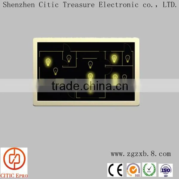 The elevator control switch touch button