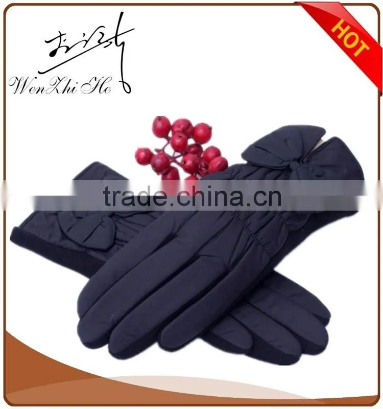 popular blue soft warm fashion winter mitten gloves producer