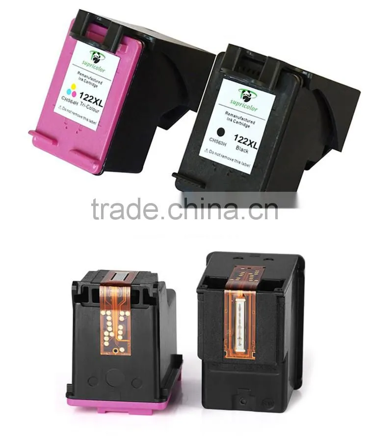 high quality no leakage compatible hp 122xl black ink cartridge