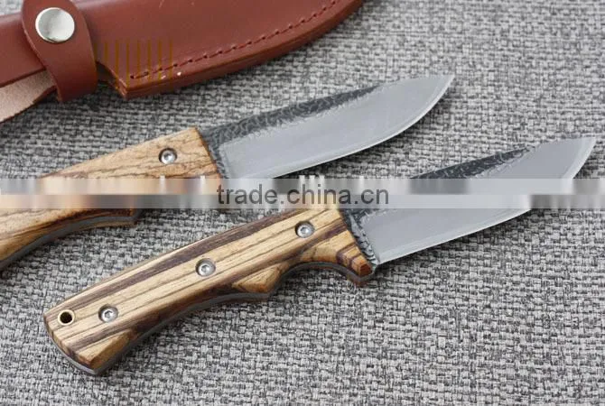OEM fixed knife handmade with wood handle UD50088