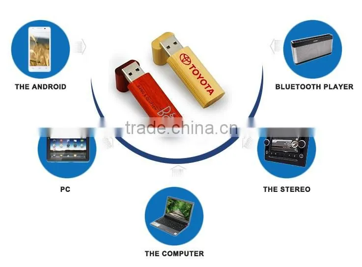 2016 new design usb 2.0 bulk wood usb flash drive
