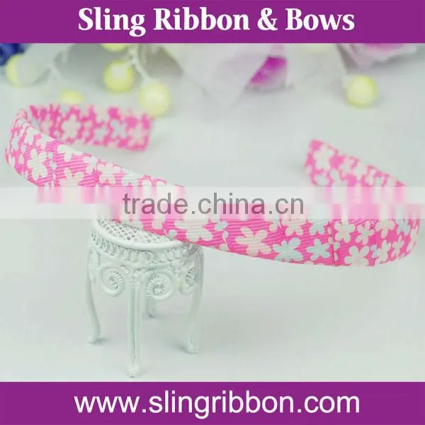 Spring Hair Accessories Flower Ribbon Headband