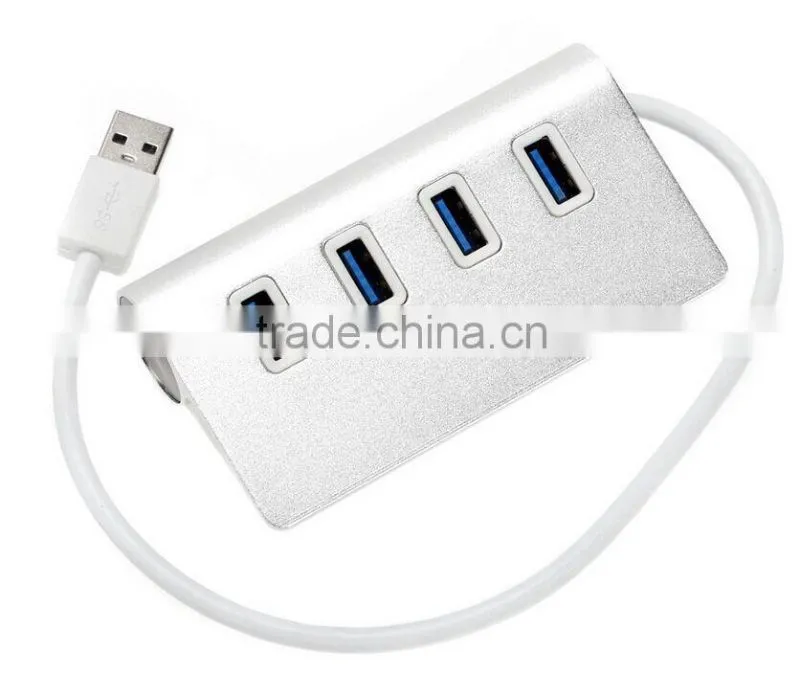 Top selling! Premium Aluminum alloy 4 port usb 3.0 hub from usb hub sup[pliers